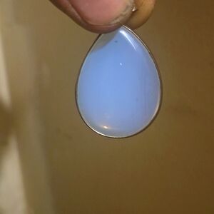 Blue Chalcedony Drop